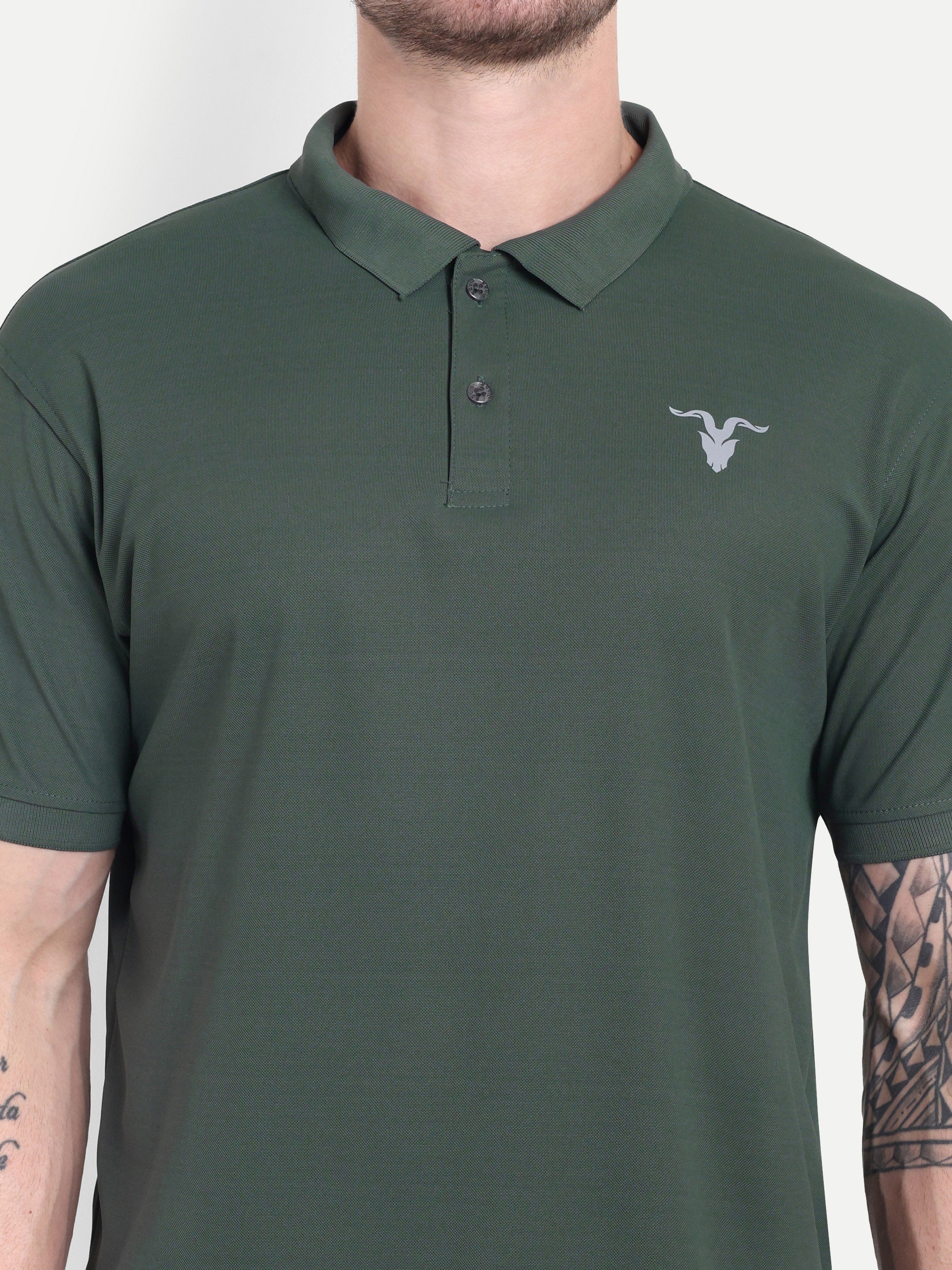 Men’s Gray Polo T-Shirt – Classic & Comfortable